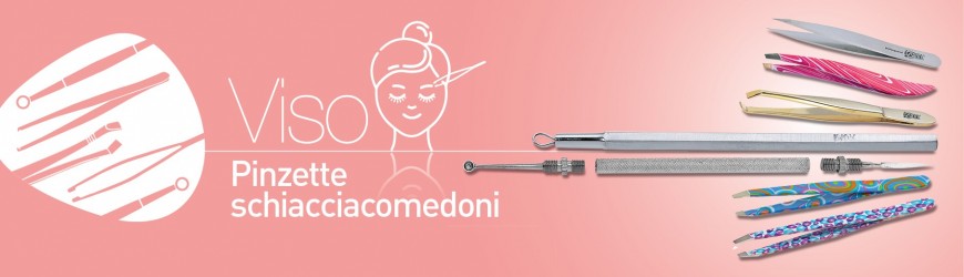 Schiacciacomedoni, pinzette schiacciacomedoni per podologia ed estetica